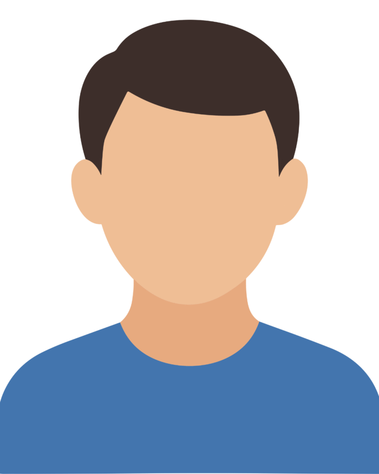 Ilustración de perfil masculino utilizada como marcador de posición.