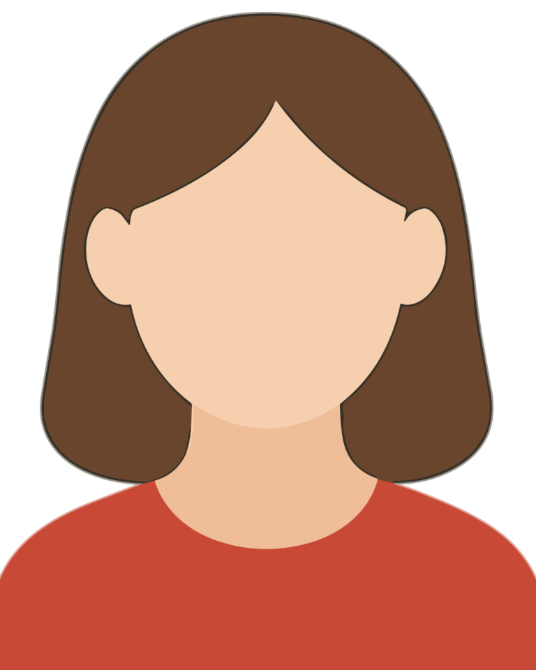 Ilustración de perfil femenino utilizada como marcador de posición.