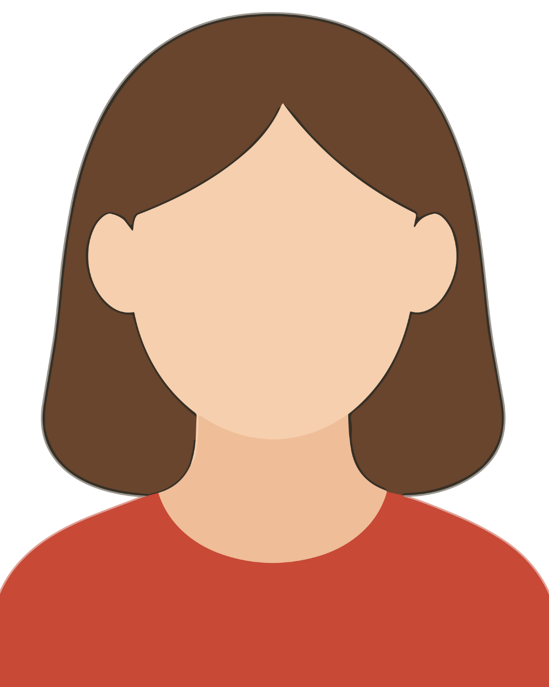 Ilustración de perfil de Graciela Cristina Avitia, pendiente de retrato